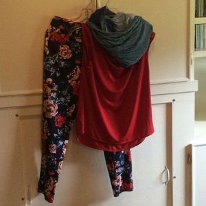 Faded Glory Floral Pants💐